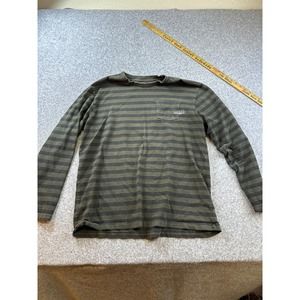 Mens O'NEILL XLARGE Brown Striped Long Sleeve Pullover with Front Pocket Skate
